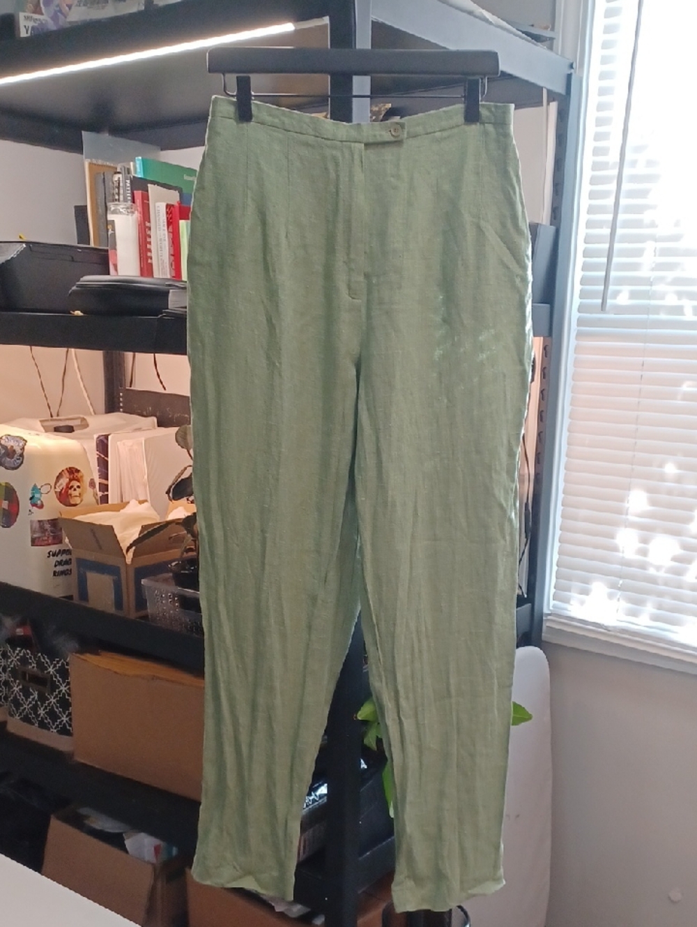 VTG Deadstock HARVE’ BENARD High Waisted Linen Casual Trouser Pants